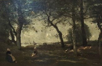 Camille Corot, "Honfleur" (1850-1870, Musée des Beaux-Arts de Reims)