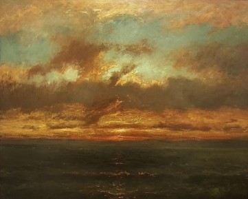 Jules Dupré, Soleil couchant sur un rivage (Musée Louis Senlecq, Isle-Adam)